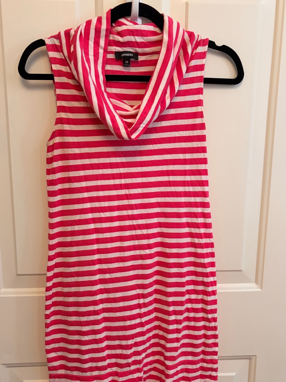 Express Pink & White Striped Sleeveless Dress or Tunic